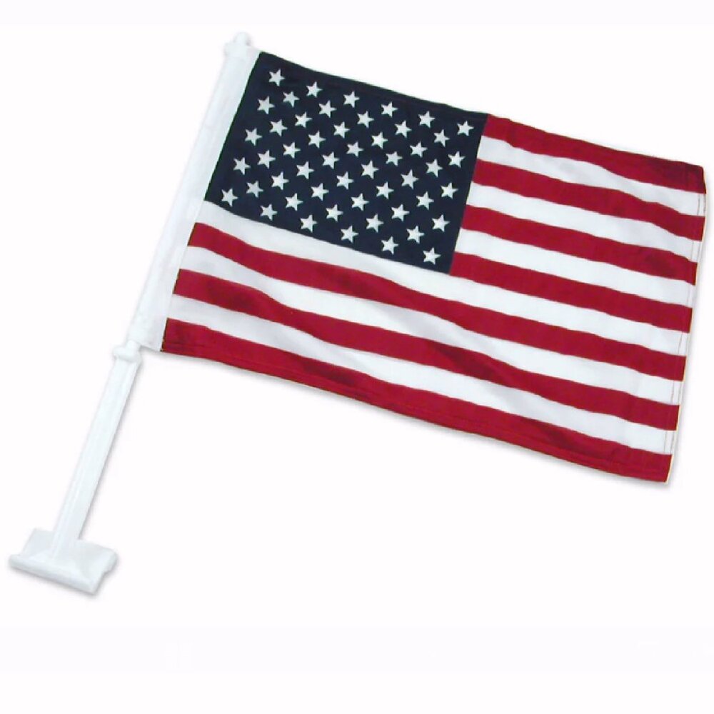 USA U.S.A Car Window Wall Flag 12″ x 18″ - NEW Fast Ship
